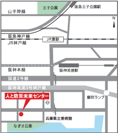 �l�Ɩh�Ж����Z���^�[���n�}